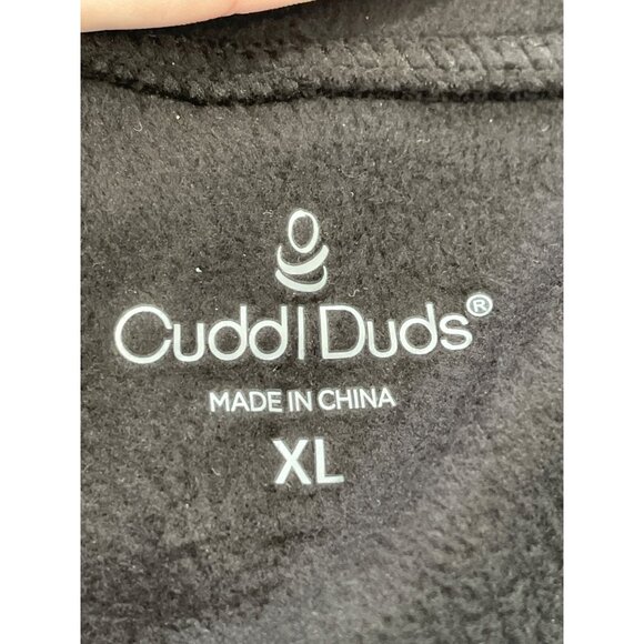 Cuddl Duds Fleecewear with Stretch Bootcut Pant Size XL Solid Black Cozy Comfort - Picture 7 of 8